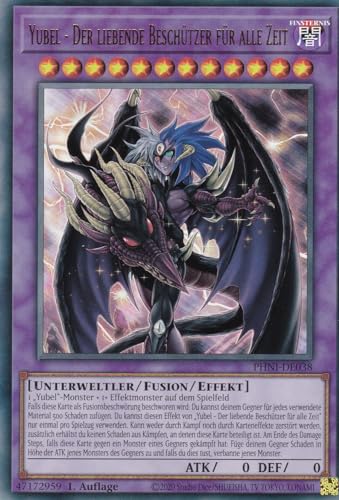 PHNI-DE038 - Yubel - Der Liebende Beschützer für alle Zeit - Ultra Rare - 1. Auflage - DEUTSCH - Phantom Nightmare - mit LMS Trading Fieldcenter-Karte Yugioh von LMS Trading