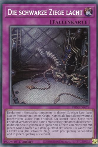 PHNI-DE078 - Die Schwarze Ziege Lacht - Secret Rare - 1. Auflage - DEUTSCH - Phantom Nightmare - mit LMS Trading Fieldcenter-Karte Yugioh von LMS Trading