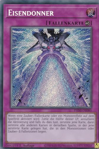 PHNI-DE080 - Eisendonner - Secret Rare - 1. Auflage - DEUTSCH - Phantom Nightmare - mit LMS Trading Fieldcenter-Karte Yugioh von LMS Trading