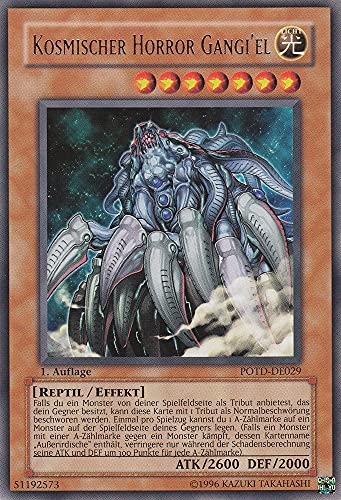 POTD-DE029 - Kosmischer Horror Gangi'el - Rare - Deutsch - Power of The Duelist - mit LMS Trading Fieldcenter-Karte Yugioh von LMS Trading