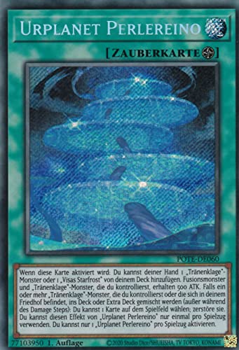 POTE-DE060 - Urplanet Perlereino - Secret Rare - 1. Auflage - Deutsch - Power of The Elements - mit LMS Trading Fieldcenter-Karte Yugioh von LMS Trading