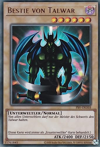 PSV-DE103 - Bestie von Talwar - Ultra Rare - Reprint - Deutsch - Pharaoh’s Servant (25th Anniversary Edition) - mit LMS Trading Fieldcenter-Karte Yugioh von LMS Trading