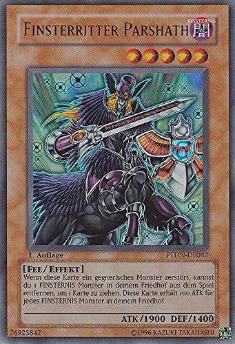 PTDN-DE082 - Finsterritter Parshath - Ultra Rare - Deutsch - Phantom Darkness - mit LMS Trading Fieldcenter-Karte Yugioh von LMS Trading