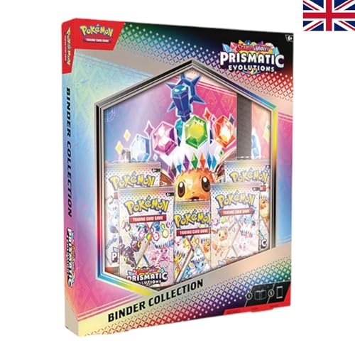 Pokemon - Prismatic Evolutions (Prismatische Entwicklungen) - Ordner Kollektion - ENGLISCH - Originalverpackt - mit LMS Trading Grußkarte von LMS Trading