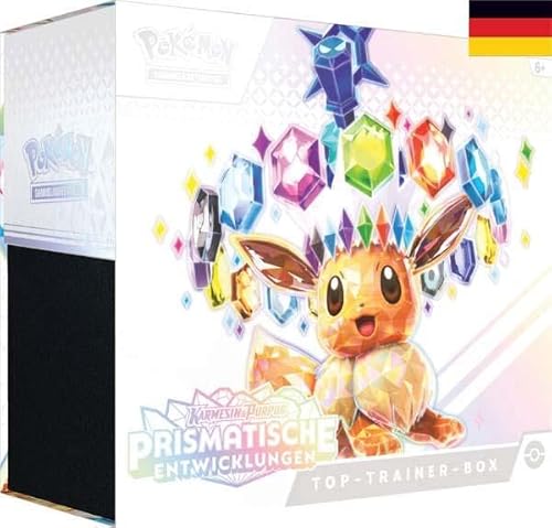 Pokemon - Prismatische Entwicklungen - Top Trainer Box - DEUTSCH - Originalverpackt - mit LMS Trading Grußkarte von LMS Trading