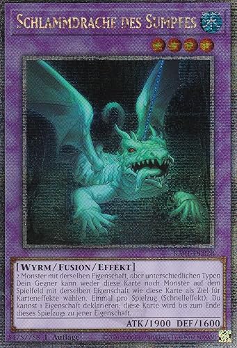 RA01-DE028 - Schlammdrache des Sumpfes - Quarter Century Secret Rare - 1. Auflage - DEUTSCH - 25th Anniversary Rarity Collection - mit LMS Trading Fieldcenter-Karte Yugioh von LMS Trading