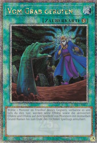 RA01-DE057 - Vom Grab gerufen - Quarter Century Secret Rare - 1. Auflage - DEUTSCH - 25th Anniversary Rarity Collection - mit LMS Trading Fieldcenter-Karte Yugioh von LMS Trading