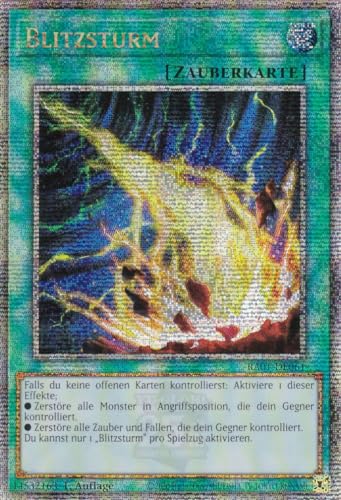 RA01-DE061 - Blitzsturm - Quarter Century Secret Rare - 1. Auflage - DEUTSCH - 25th Anniversary Rarity Collection - mit LMS Trading Fieldcenter-Karte Yugioh von LMS Trading