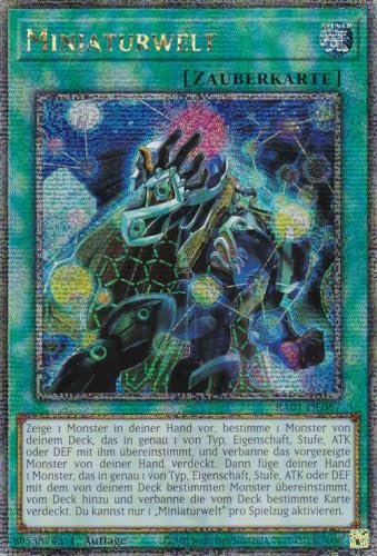 RA01-DE067 - Miniaturwelt - Quarter Century Secret Rare - 1. Auflage - DEUTSCH - 25th Anniversary Rarity Collection - mit LMS Trading Fieldcenter-Karte Yugioh von LMS Trading