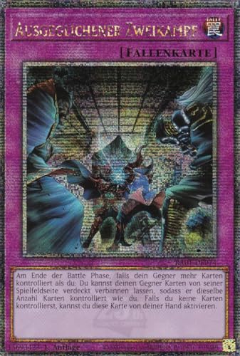 RA01-DE074 - Ausgeglichener Zweikampf - Quarter Century Secret Rare - 1. Auflage - DEUTSCH - 25th Anniversary Rarity Collection - mit LMS Trading Fieldcenter-Karte Yugioh von LMS Trading