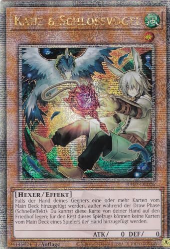 RA02-DE006 - Kauz & Schlossvogel (Alternatives Artwork) - Quarter Century Secret Rare - 1. Auflage - Deutsch - 25th Anniversary Rarity Collection II - mit LMS Trading Fieldcenter-Karte Yugioh von LMS Trading