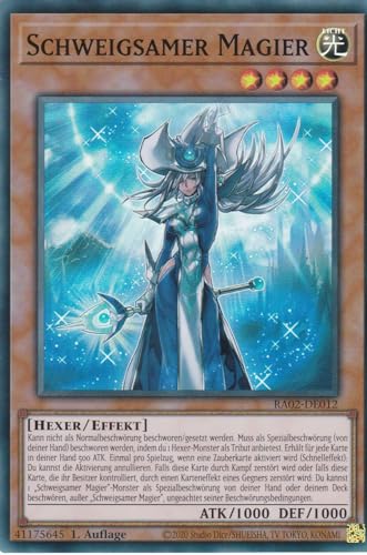 RA02-DE012 - Schweigsamer Magier - Super Rare - 1. Auflage - Deutsch - 25th Anniversary Rarity Collection II - mit LMS Trading Fieldcenter-Karte Yugioh RA02-DE012 - Schweigsamer Magier - Super Rare - 1. Auflage - Deutsch - 25th Anniversary Rarity Collection II - mit LMS Trading Fieldcenter-Karte Yugioh von LMS Trading