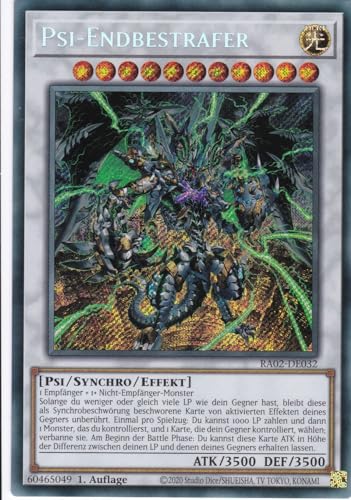 RA02-DE032 - Psi-Endbestrafer - Secret Rare - 1. Auflage - Deutsch - 25th Anniversary Rarity Collection II - mit LMS Trading Fieldcenter-Karte Yugioh von LMS Trading