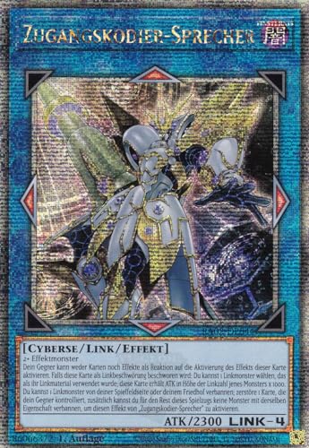 RA02-DE044 - Zugangskodier-Sprecher - Quarter Century Secret Rare - 1. Auflage - Deutsch - 25th Anniversary Rarity Collection II - mit LMS Trading Fieldcenter-Karte Yugioh von LMS Trading