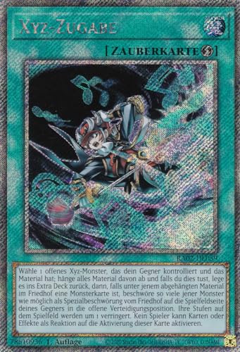 RA02-DE059 - Xyz-Zugabe - Platinum Rare - 1. Auflage - Deutsch - 25th Anniversary Rarity Collection II - mit LMS Trading Fieldcenter-Karte Yugioh von LMS Trading