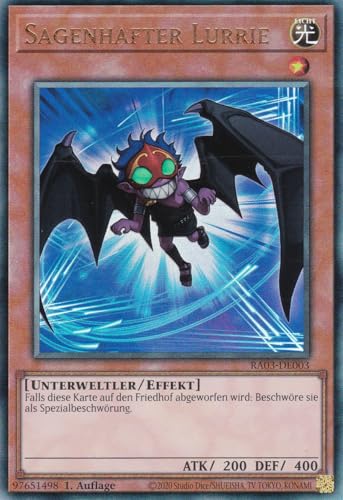 RA03-DE003 - Sagenhafter Lurrie - Ultimate Rare - Deutsch - 1. Auflage - Quarter Century Bonanza - mit LMS Trading Fieldcenter-Karte Yugioh von LMS Trading