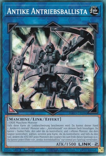 RA03-DE046 - Antike Antriebsballista - Collector Rare - Deutsch - 1. Auflage - Quarter Century Bonanza - mit LMS Trading Fieldcenter-Karte Yugioh von LMS Trading