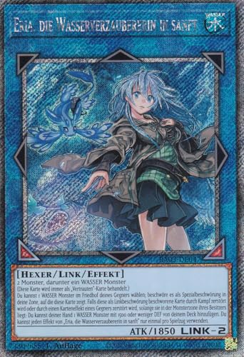 RA03-DE047 - Eria, die Wasserverzaubererin in sanft - Platinum Secret Rare - Deutsch - 1. Auflage - Quarter Century Bonanza - mit LMS Trading Fieldcenter-Karte Yugioh von LMS Trading