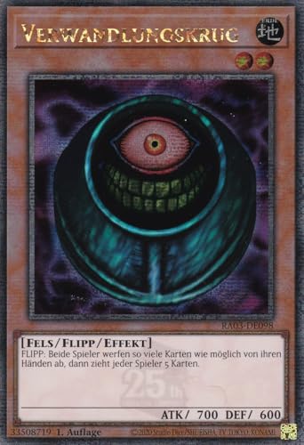 RA03-DE098 - Verwandlungskrug - Quarter Century Secret Rare - Deutsch - 1. Auflage - Quarter Century Bonanza - mit LMS Trading Fieldcenter-Karte Yugioh von LMS Trading