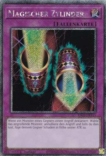 RA03-DE115 - Magischer Zylinder - Platinum Secret Rare - Deutsch - 1. Auflage - Quarter Century Bonanza - mit LMS Trading Fieldcenter-Karte Yugioh von LMS Trading