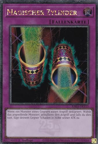 RA03-DE115 - Magischer Zylinder - Quarter Century Secret Rare - Deutsch - 1. Auflage - Quarter Century Bonanza - mit LMS Trading Fieldcenter-Karte Yugioh von LMS Trading