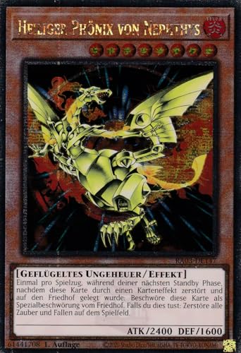 RA03-DE147 - Heiliger Phönix von Nephthys - Quarter Century Secret Rare - Deutsch - 1. Auflage - Quarter Century Bonanza - mit LMS Trading Fieldcenter-Karte Yugioh von LMS Trading