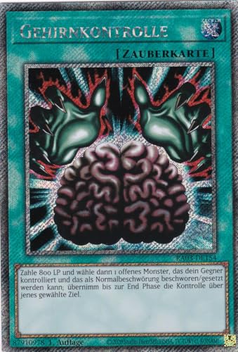 RA03-DE154 - Gehirnkontrolle - Platinum Secret Rare - Deutsch - 1. Auflage - Quarter Century Bonanza - mit LMS Trading Fieldcenter-Karte Yugioh von LMS Trading