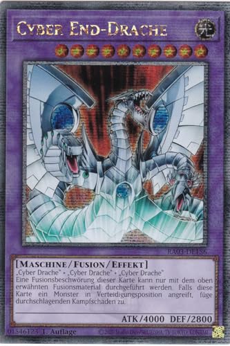 RA03-DE156 - Cyber End-Drache - Quarter Century Secret Rare - Deutsch - 1. Auflage - Quarter Century Bonanza - mit LMS Trading Fieldcenter-Karte Yugioh von LMS Trading