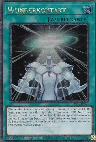 RA03-DE253 - Wunderkontakt - Quarter Century Secret Rare - Deutsch - 1. Auflage - Quarter Century Bonanza - mit LMS Trading Fieldcenter-Karte Yugioh von LMS Trading