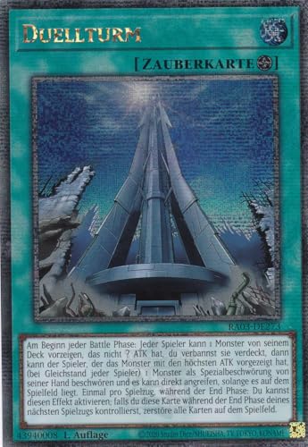 RA03-DE273 - Duellturm - Quarter Century Secret Rare - Deutsch - 1. Auflage - Quarter Century Bonanza - mit LMS Trading Fieldcenter-Karte Yugioh von LMS Trading