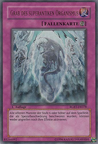 RGBT-DE078 - Grab des Superantiken Organismus - Ultra Rare - Deutsch - Raging Battle - mit LMS Trading Fieldcenter-Karte Yugioh von LMS Trading