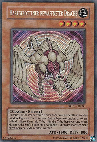 RGBT-DE083 - Hartgesottener Bewaffneter Drache - Secret Rare - Deutsch - Raging Battle - mit LMS Trading Fieldcenter-Karte Yugioh von LMS Trading