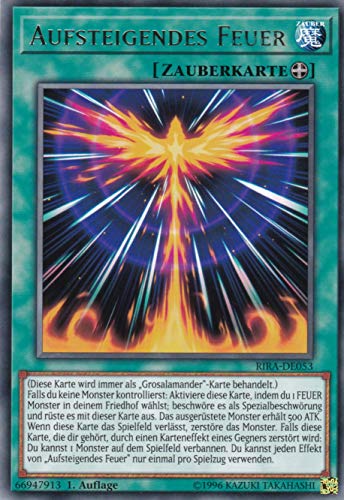 RIRA-DE053 - Aufsteigendes Feuer - Rare - 1. Auflage - Deutsch - Rising Rampage - mit LMS Trading Fieldcenter-Karte Yugioh von LMS Trading