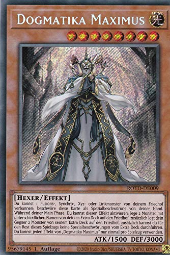 ROTD-DE009 - Dogmatika Maximus - Secret Rare - 1. Auflage - Deutsch - Rise of The Duelist - mit LMS Trading Fieldcenter-Karte Yugioh von LMS Trading