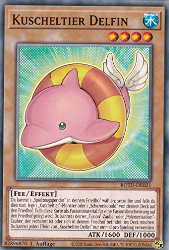 ROTD-DE021 - Kuscheltier Delfin - Common - 1. Auflage - Deutsch - Rise of The Duelist - mit LMS Trading Fieldcenter-Karte Yugioh von LMS Trading