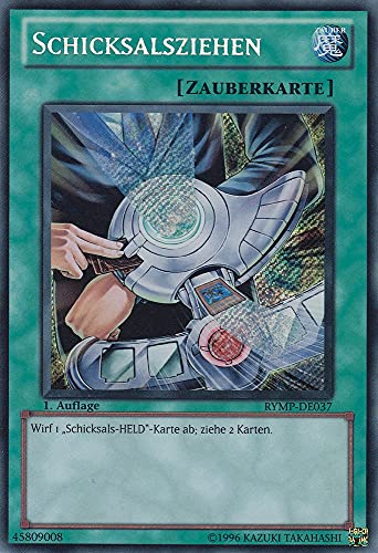 RYMP-DE037 - Schicksalsziehen - Secret Rare - Deutsch - Ra Yellow Mega Pack - mit LMS Trading Fieldcenter-Karte Yugioh von LMS Trading