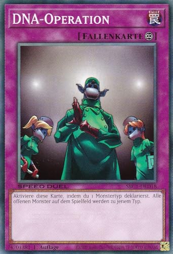 SBC1-DED18 - DNA-Operation - Common - 1. Auflage - DEUTSCH - Speed Duel: Streets of Battle City - mit LMS Trading Fieldcenter-Karte Yugioh von LMS Trading