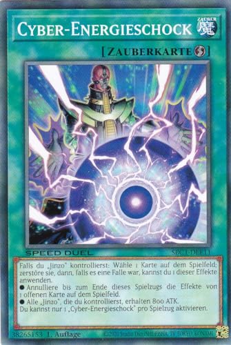 SBC1-DEE11 - Cyber-Energieschock - Common - 1. Auflage - DEUTSCH - Speed Duel: Streets of Battle City - mit LMS Trading Fieldcenter-Karte Yugioh von LMS Trading