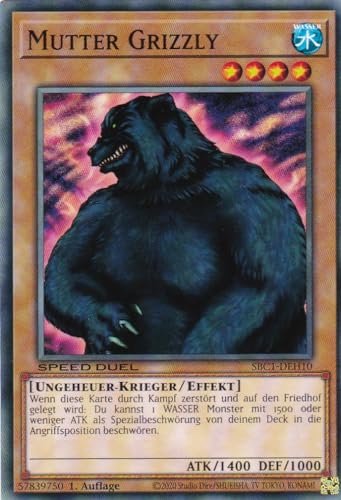 SBC1-DEH10 - Mutter Grizzly - Common - 1. Auflage - DEUTSCH - Speed Duel: Streets of Battle City - mit LMS Trading Fieldcenter-Karte Yugioh von LMS Trading