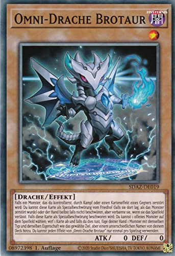 SDAZ-DE019 - Omni-Drache Brotaur - Common - Deutsch - Structure Deck: Albaz Strike - mit LMS Trading Fieldcenter-Karte Yugioh von LMS Trading