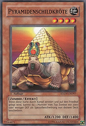 SDZW-DE007 - Pyramidenschildkröte - Common - Deutsch - Structure Deck: Zombie World - mit LMS Trading Fieldcenter-Karte Yugioh von LMS Trading