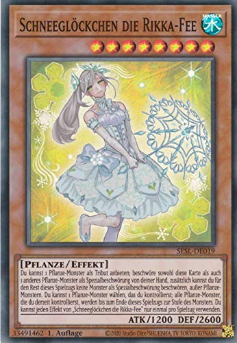 SESL-DE019 - Schneeglöckchen die Rikka - Fee - Super Rare - 1. Auflage - Deutsch - Secret Slayers - mit LMS Trading Fieldcenter-Karte Yugioh von LMS Trading