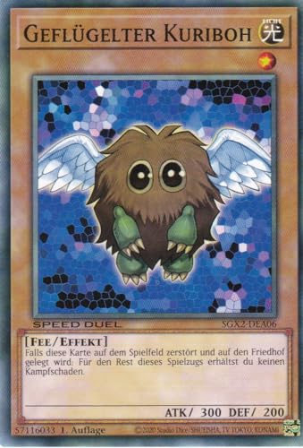 SGX2-DEA06 - Geflügelter Kuriboh - Common - Deutsch - Speed Duel GX: Midterm Paradox - mit LMS Trading Fieldcenter-Karte Yugioh von LMS Trading