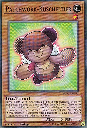 SOFU-DE092 - Patchwork-Kuscheltier - Common - Deutsch - Soul Fusion - mit LMS Trading Fieldcenter-Karte Yugioh von LMS Trading