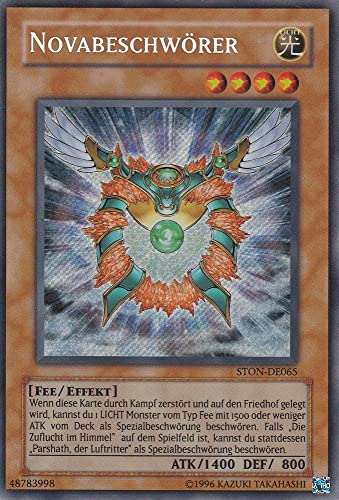 STON-DE065 - Novabeschwörer - Secret Rare - Deutsch - Strike of Neos - mit LMS Trading Fieldcenter-Karte Yugioh von LMS Trading