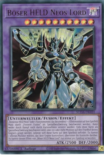 SUDA-DE031 - Böser HELD Neos Lord - Ultra Rare - Deutsch - 1. Auflage - Supreme Darkness - mit LMS Trading Fieldcenter-Karte Yugioh SUDA-DE031 - Böser HELD Neos Lord - Ultra Rare - Deutsch - 1. Auflage - Supreme Darkness - mit LMS Trading Fieldcenter-Karte Yugioh von LMS Trading