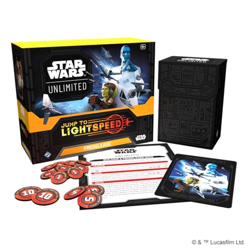 Star Wars Unlimited - Jump to Lightspeed (Umschalten auf Lichtgeschwindigkeit) - Pre Release Box - Englisch - mit LMS Trading Grußkarte von LMS Trading