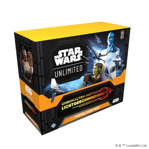 Star Wars Unlimited - Umschalten auf Lichtgeschwindigkeit - Pre Release Box - Deutsch - mit LMS Trading Grußkarte von LMS Trading