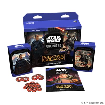 Star Wars: Unlimited - Shadows of The Galaxy - Two Player Starter - Englisch - Originalverpackt - Trading Card Game - mit LMS Trading Grußkarte von LMS Trading