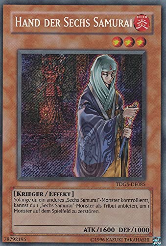 TDGS-DE085 - Hand der Sechs Samurai - Secret Rare - Deutsch - The Duelist Genesis - mit LMS Trading Fieldcenter-Karte Yugioh von LMS Trading